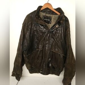 Pierre Cardin Genuine Leather Bombercoat distresed XXL